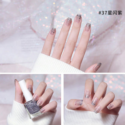 Nail polish no baking quick drying long-lasting nail polish transparent nail polish can not be peeled off toe nail polish for nail salons