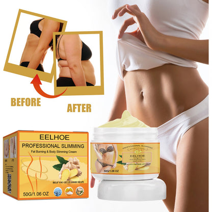 EELHOE Ginger Massage Cream Body Slimming Ginger Full Body Firming Heating Fitness Cream ក្រែមម៉ាស្សាសាច់ដុំពោះ 