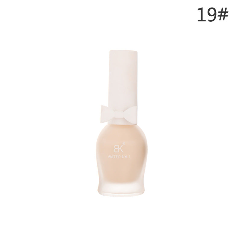 BK bow 30 colors matte matte whitening 7 days water-based nail polish no baking no odor can not be peeled wholesale