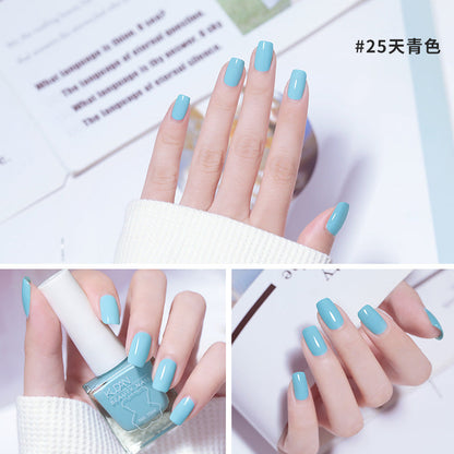 Cooldan new ice-transparent nail polish, no baking, long-lasting, quick-drying, oily, non-tearable, jelly, transparent, nude nail polish