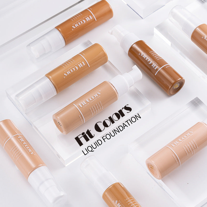 Fit Colors 8-color foundation is easy to spread and lasts for a long time. Matte concealer and contour foundation. European and American cosmetics cross-border