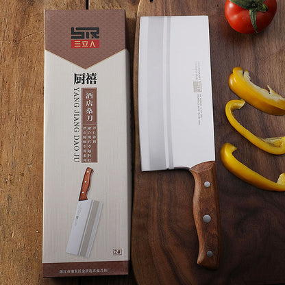 Sanliren No. 2 Mulberry Knife Hotel Kitchen Chef Knife Household Kitchen Knife Stainless Steel Meat Cutter Slicer Knife