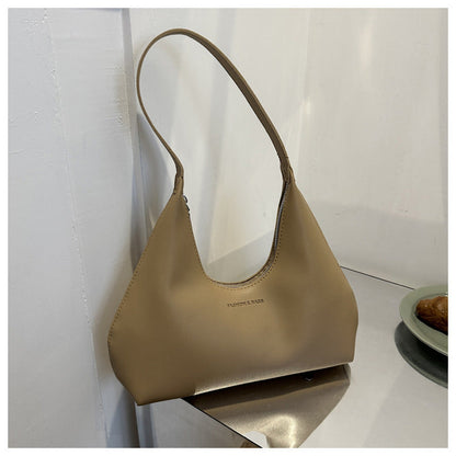 Casual hand-held shoulder bag 2024 autumn and winter new style bag for women fashionable underarm bag hand-held simple handbag 