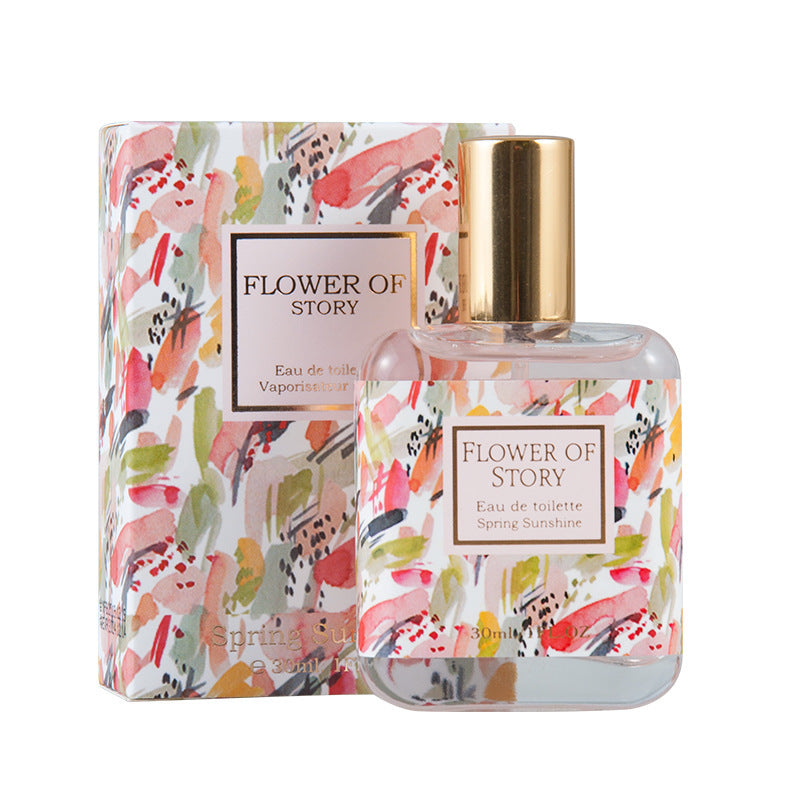 Women's perfume Flower Story Girl Series Fresh and long-lasting light fragrance floral and fruity fragrance Live broadcast hot-selling women's perfume