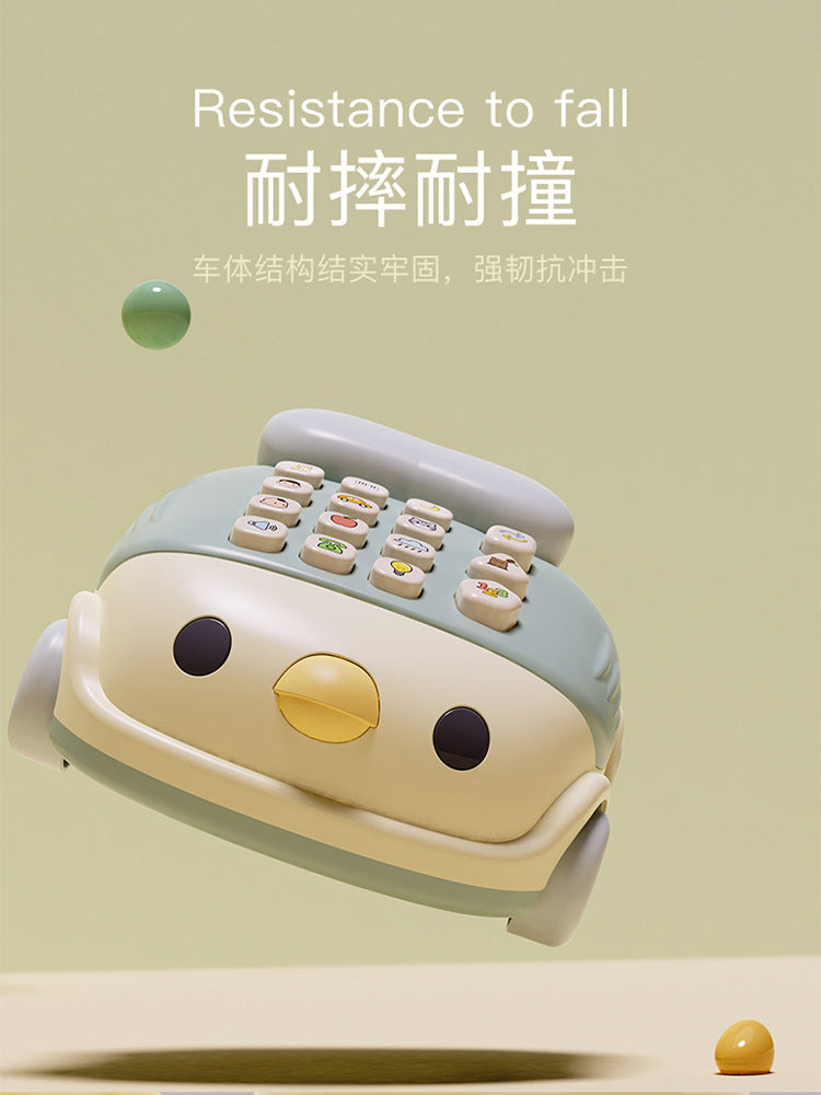 Spot mini chick phone analog ringtone phone smart children Early education music enlightenment phone car toy