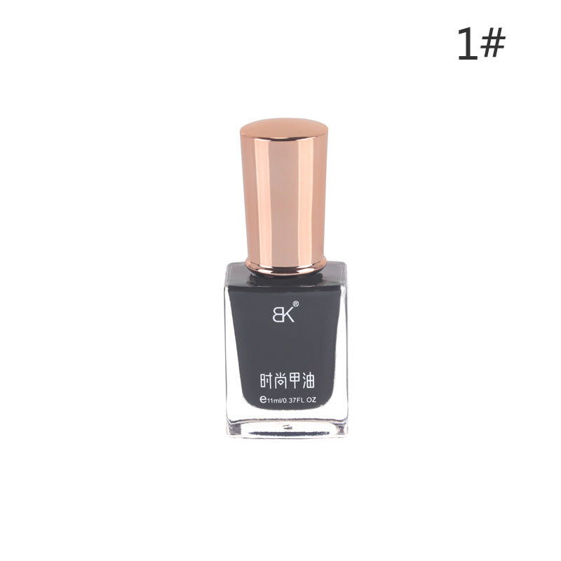 bk summer new style net red 36 colors fashion oily nail polish can not be peeled off without baking long-lasting not easy to fall off white wholesale