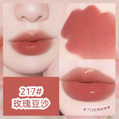 Silky mist raincoat lipstick matte non-stick cup ក្រែមលាបមាត់មិនស្អិត មិនរបក មិនជ្រាបទឹក ជាប់បានយូរ មានលក់ដុំ