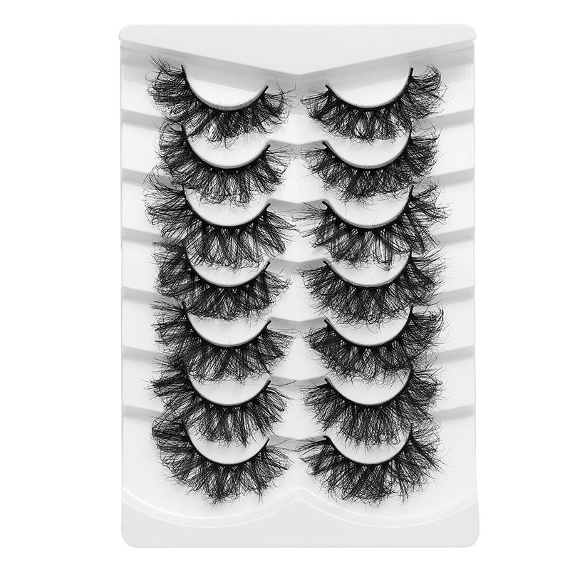 Dingsen false eyelashes factory cross-border stable supply 7 pairs of false eyelashes DSD series short fried hair