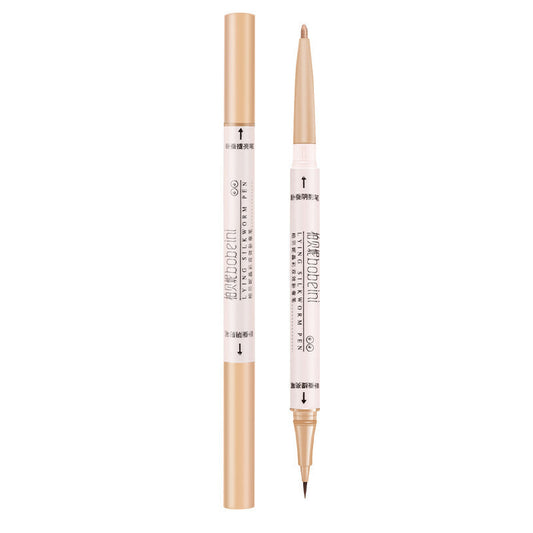 Bobeni crystal color double-headed eyebrow pen outline shadow pen matte natural eyelid down to pen highlight brighten cross-border