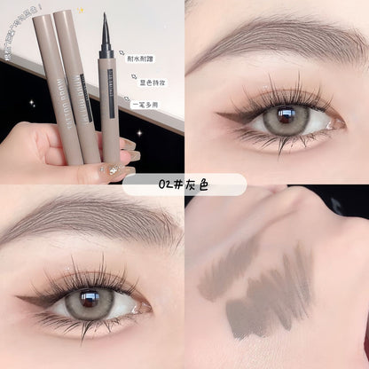 New eyebrow pencil eyebrow dyeing cream waterproof and sweat-proof beginners no smudge three-dimensional eyebrow pencil student eyebrow pencil with brush wholesale