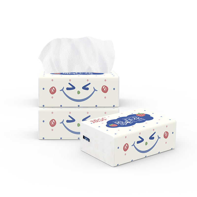 Naughty log embossed bag small portable paper towel 3 ស្រទាប់ ក្រដាសអនាម័យភោជនីយដ្ឋាន កន្សែងសម្រាប់បរិភោគអាហារ ជាមួយនឹងការដឹកជញ្ជូនដោយឥតគិតថ្លៃ