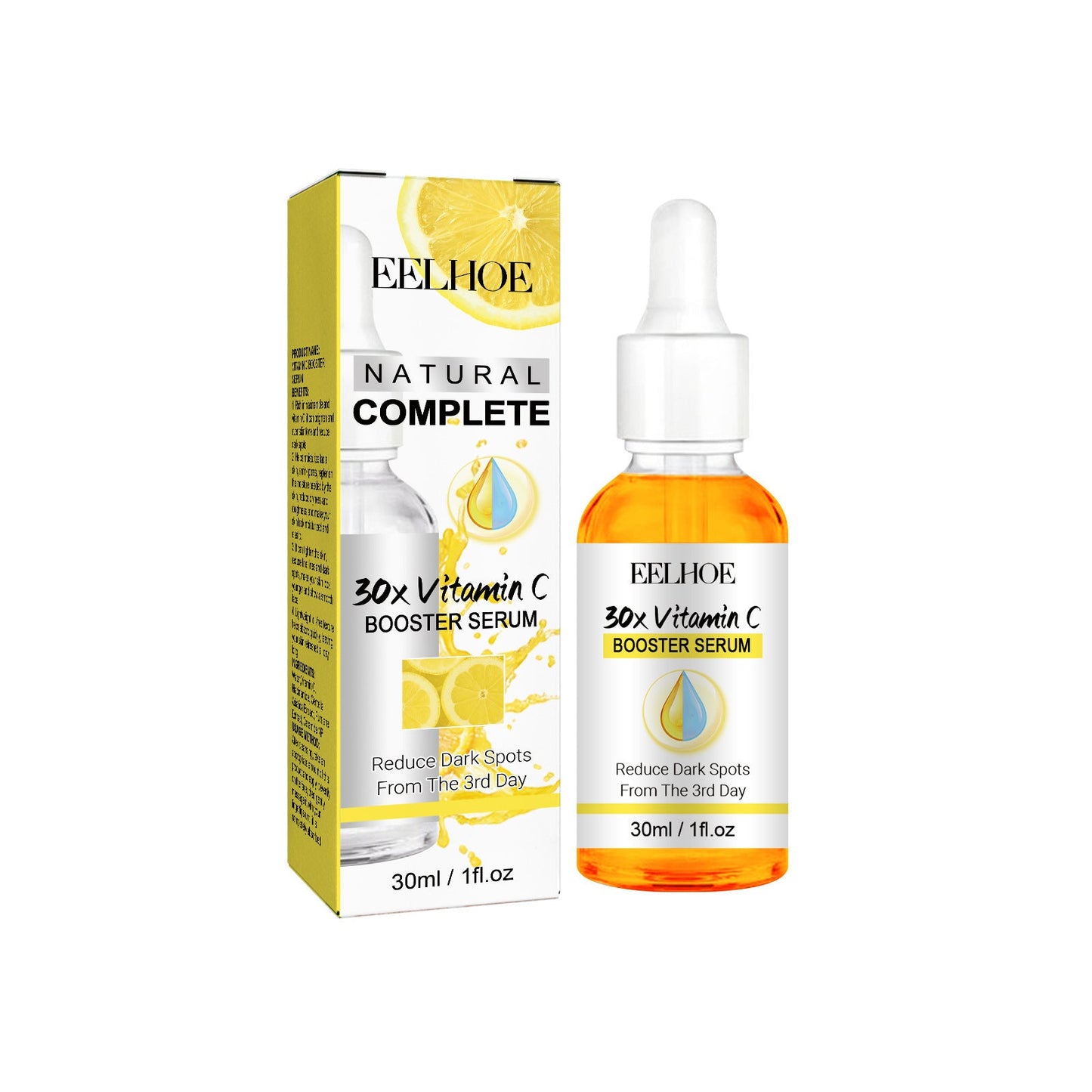 EELHOE VC Brightening Essence បំបាត់ស្នាមអុចខ្មៅ ធ្វើអោយស្បែកភ្លឺថ្លា ផ្តល់សំណើម ផ្តល់សំណើម ធ្វើអោយស្បែកស និងប្រឆាំងភាពជ្រីវជ្រួញ 