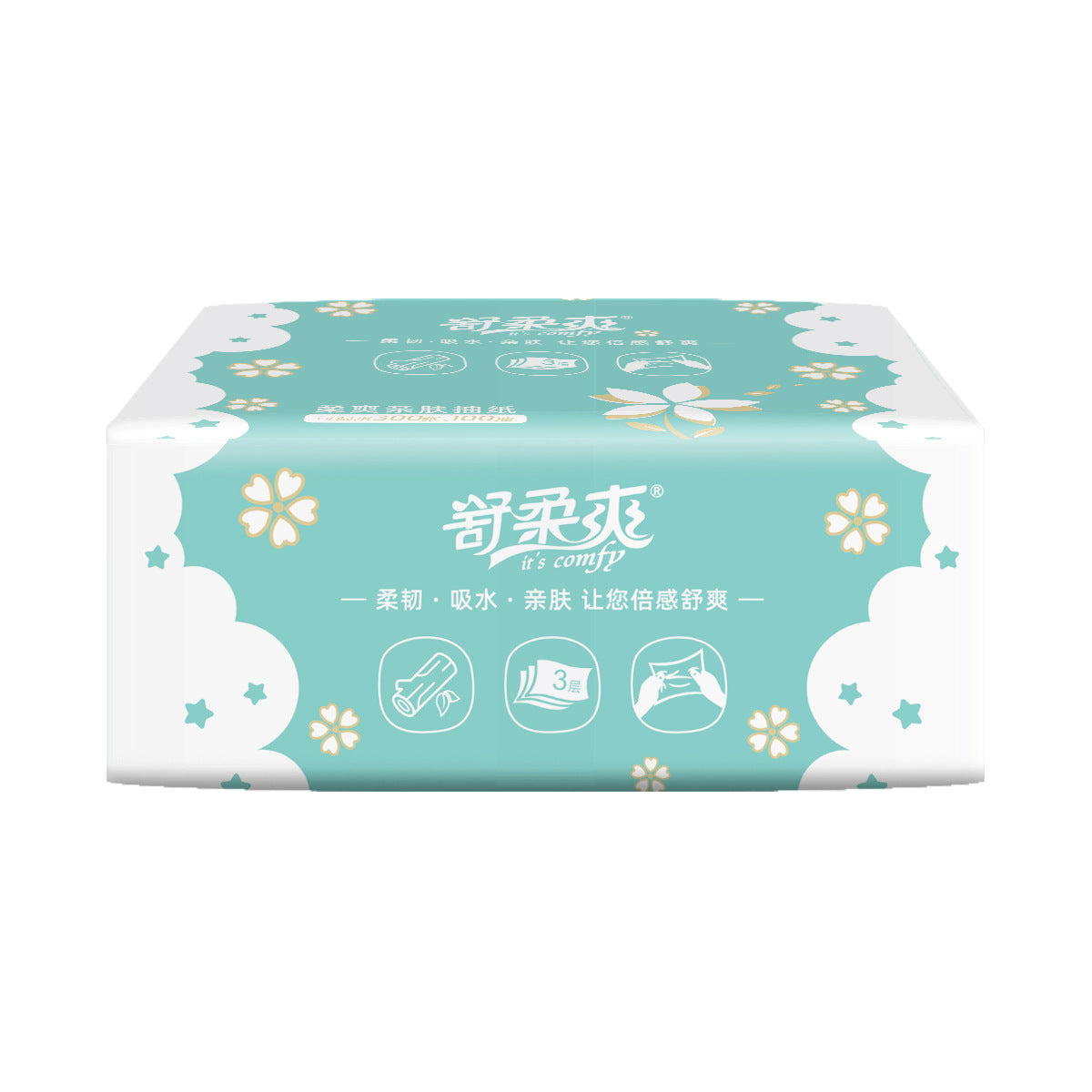 Skin-friendly and comfortable 30 packs of dining paper tissue box restaurant toilet paper 3-layer log catering paper towel factory wholesale