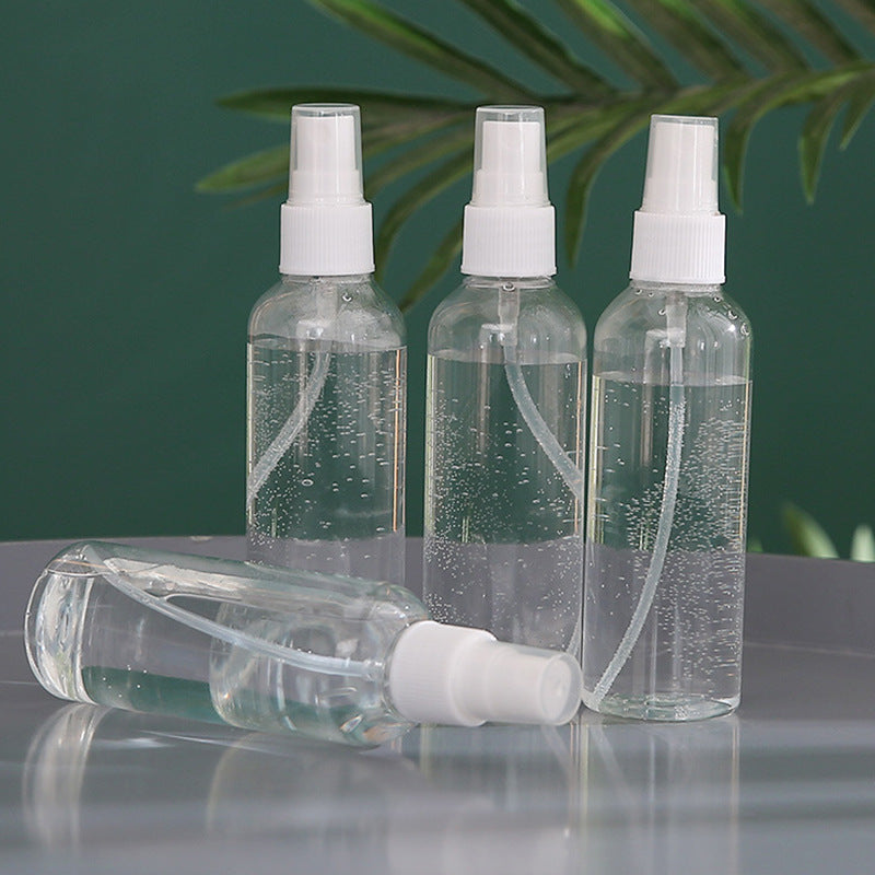 Manufacturers directly supply 100ml portable transparent spray bottle portable makeup spray disinfectant water plastic small spray