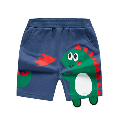 be top children's clothing children's shorts baby summer clothing three-dimensional dinosaur children's clothing shorts boys pants children's pants