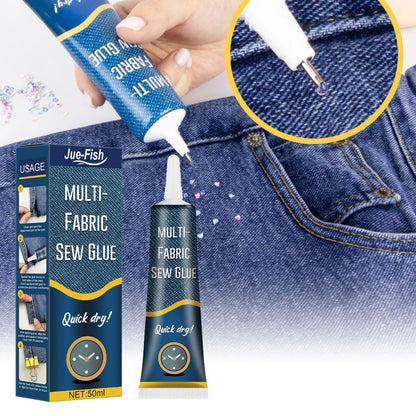 JUE-FISH fabric repair glue clothes special glue printing pants insoles jeans ripped fabric glue 