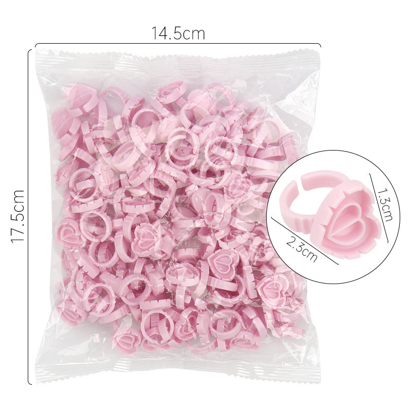 Wholesale grafting eyelash glue ring flower cup eyelash flower ring cup glue tray tool