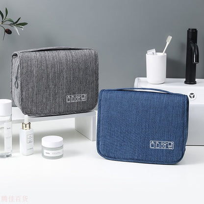 Travel waterproof cationic hook toiletry bag large home bathroom cosmetics storage hanging bag beauty makeup storage bag 