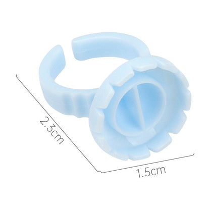 Wholesale grafting eyelash glue ring flower cup eyelash flower ring cup glue tray tool