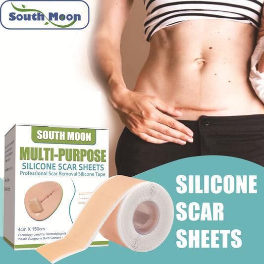 South Moon Silicone Gel Scar Patch បំបាត់ស្នាមសង្វារ ជួសជុលស្បែកពេលមានផ្ទៃពោះ ស្បែករលោង វះកាត់ស្លាកស្នាម 