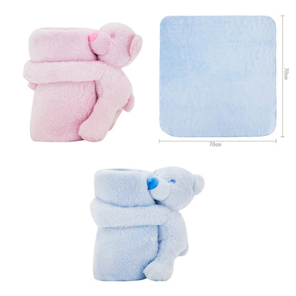 New baby blanket toys dual-purpose cartoon mother and baby baby blanket baby blanket cross-border 