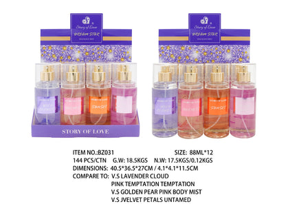 Cross-border English foreign trade perfume 88ml fragrance spray hot sale Victoria Europe, America, Middle East and Africa strong fragrance fruity 