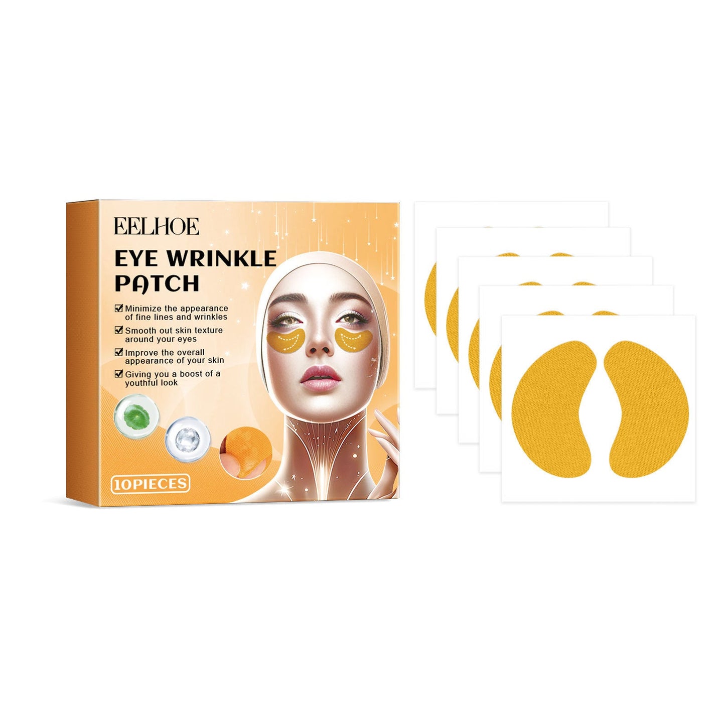 EELHOE Firming Series reduces eye lines, nasolabial lines, forehead lines, lifts, tightens, smoothes wrinkles, and prevents aging 