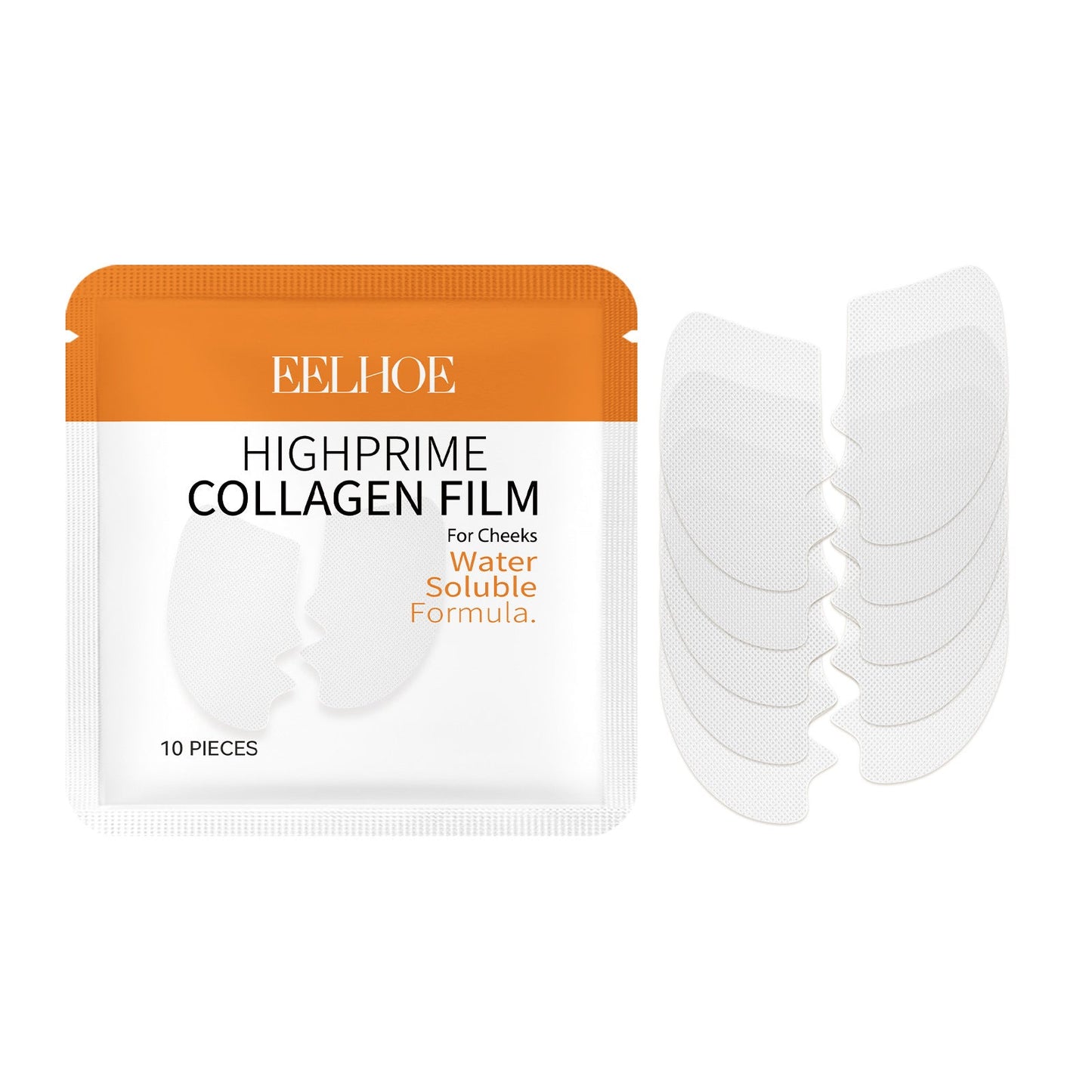 EELHOE collagen water-soluble patch reduces forehead wrinkles, nasolabial folds, anti-aging, moisturizing and firming the skin 