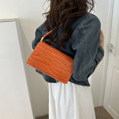 Fashionable stone pattern underarm bag 2024 new Korean style temperament trendy women's bag simple and fashionable shoulder bag 