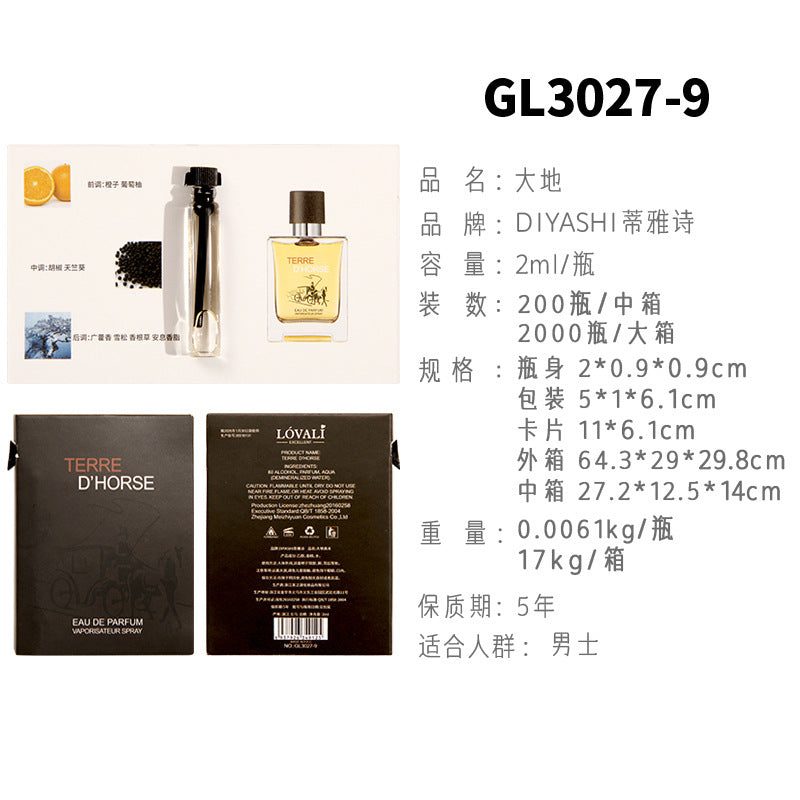 Vietnamese perfume sample Nail perfume women's perfume men's perfume wholesale card perfume Q version trial pack 2 