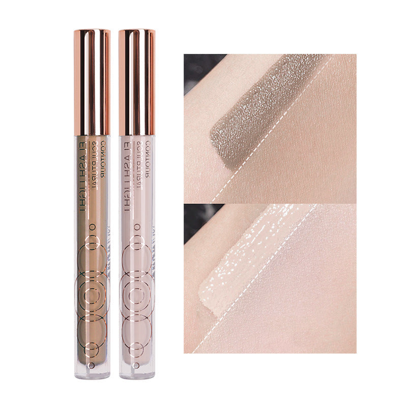 New maxfine liquid highlighter pen face tear groove matte natural brightening shadow concealer pen 