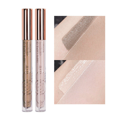 New maxfine liquid highlighter pen face tear groove matte natural brightening shadow concealer pen 