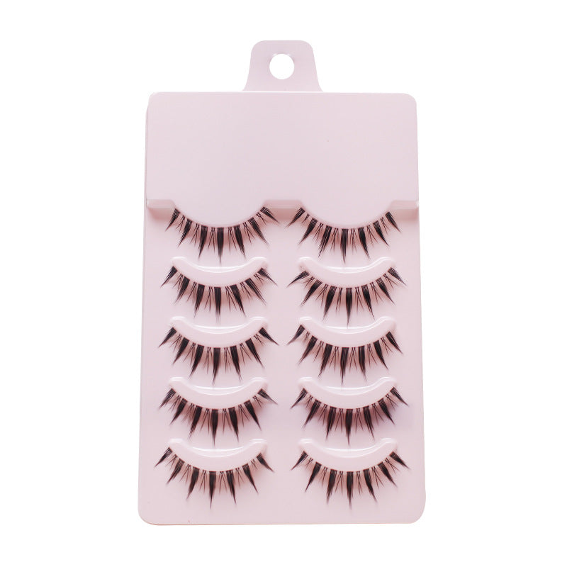 Dingsen false eyelashes factory 5 pairs of fish line stalk eyelashes natural eyelashes COS little devil eyelashes LK02