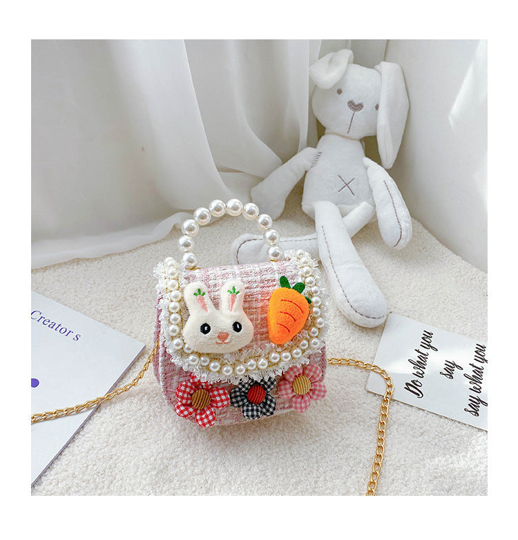 Girls Crossbody Bag Small Bag New Fashion Little Girl Decorative Bag Autumn and Winter Baby Coin Purse Cute Handbag 