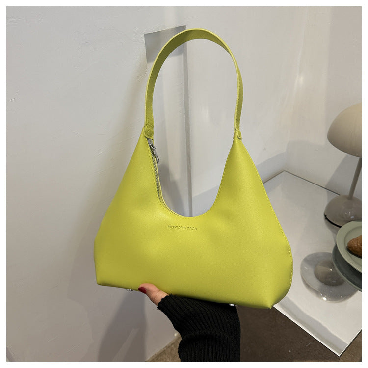 Casual hand-held shoulder bag 2024 autumn and winter new style bag for women fashionable underarm bag hand-held simple handbag 