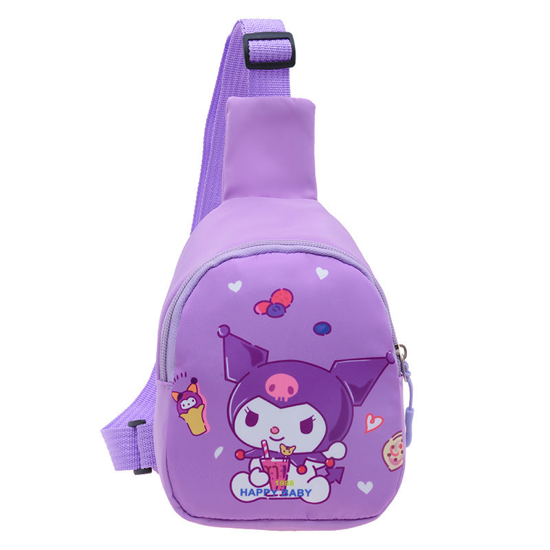 New style children's chest bag cartoon cute change shoulder bag boys and girls messenger bag fashionable all-match chest bag wholesale 