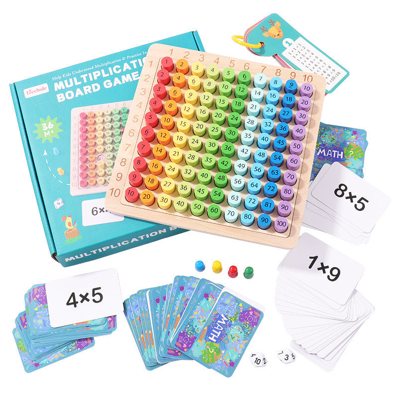 Children's color 99 multiplication table early childhood education puzzle 99 multiplication formula table primary school students 99 multiplication board operation table