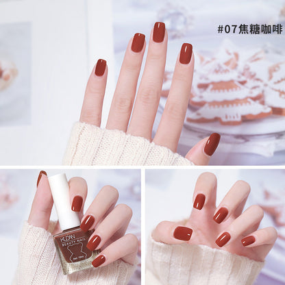 Nail polish wholesale no odor ice transparent nude nail salon dedicated oily non-peelable foot nail polish no baking long-lasting