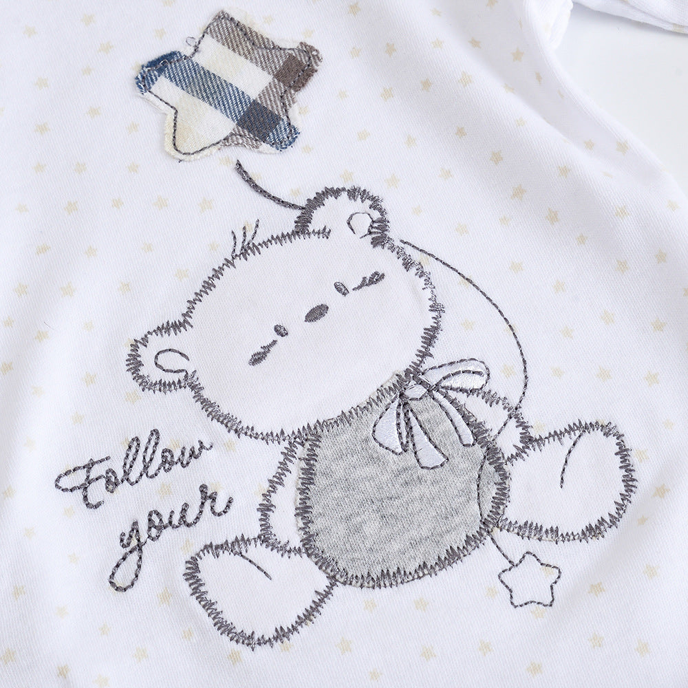 Newborn crawling clothes cartoon baby clothes autumn cotton long-sleeved romper baby onesie cross-border wholesale