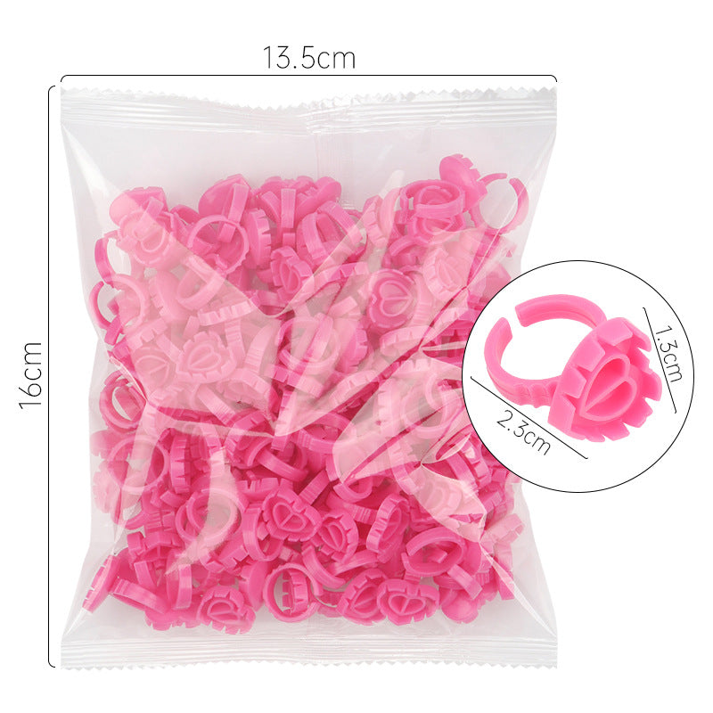 Wholesale grafting eyelash glue ring flower cup eyelash flower ring cup glue tray tool