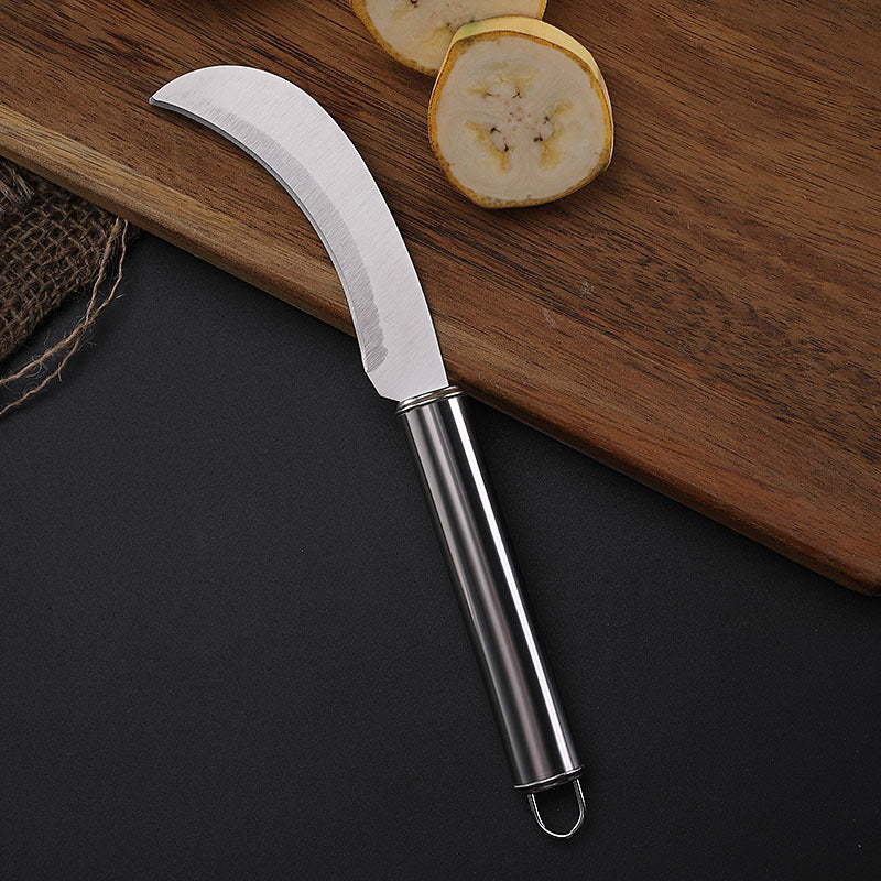 Two-yuan store stainless steel fruit pineapple knife steel handle fruit peel banana small machete sharp peeling melon and fruit vegetable knife