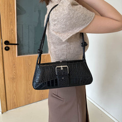 Retro stylish commuter underarm bag women's bag 2024 early autumn new style trendy shoulder bag niche messenger bag 