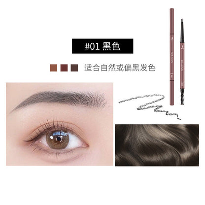 BOLONZI Morandi ultra-fine double-headed eyebrow pencil small triangle machete slender waterproof and sweat-proof not easy to smudge wholesale 