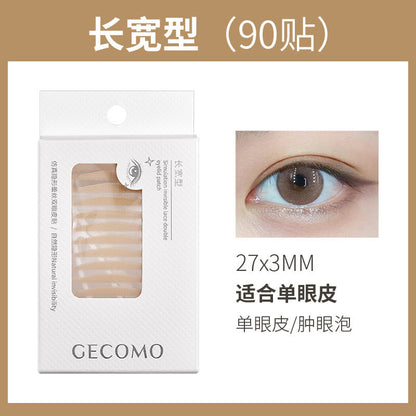 GECOMO simulation invisible lace double eyelid stickers lasting shaping single eyelids natural seamless big eye beauty stickers