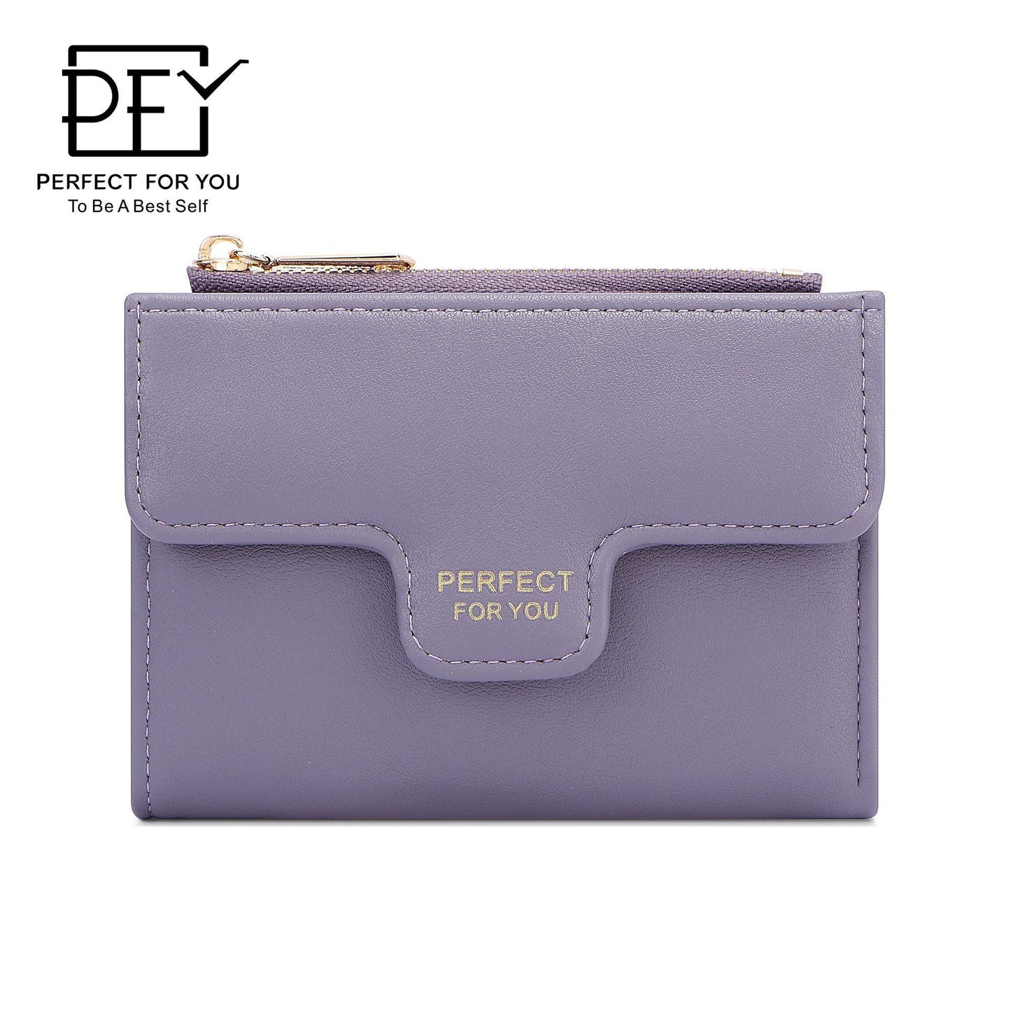 perfect for you short bifold side-pull wallet for women with multiple card slots multi-function fashionable coin card holder 