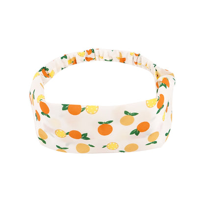 Cartoon fruit face wash headband Internet celebrity girl temperament hair tie headband Korean version simple elastic elastic headband female