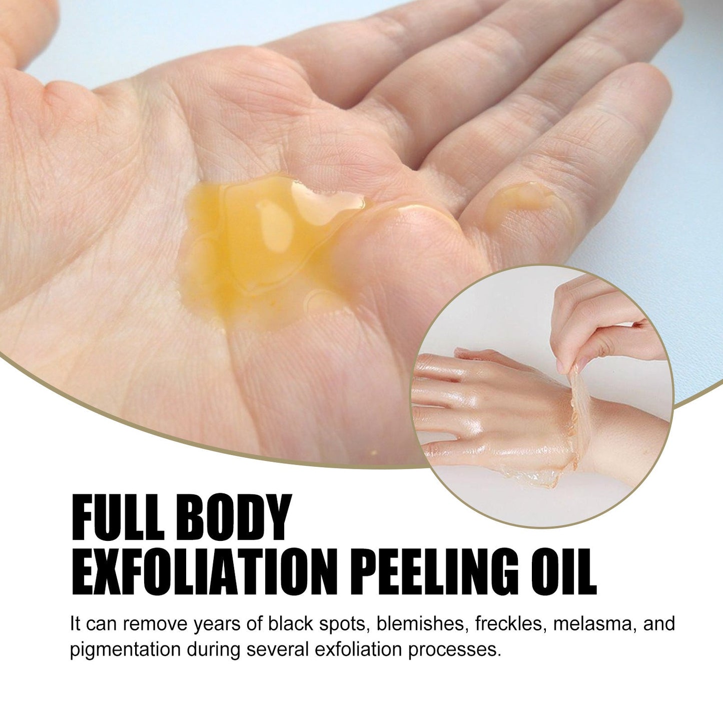 EELHOE Exfoliating yellow skin oil tender and bright skin body cleansing exfoliating moisturizing skin oil 