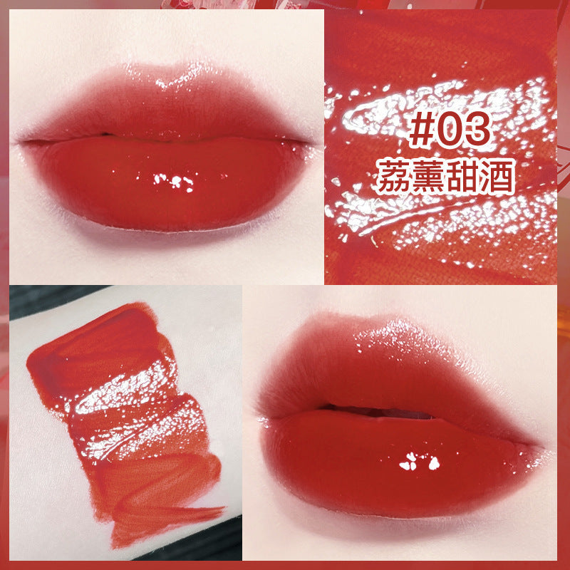 NOVO mirror lip glaze female student style water mist glass water light does not fade and does not stick to the cup niche brand lipstick wholesale 