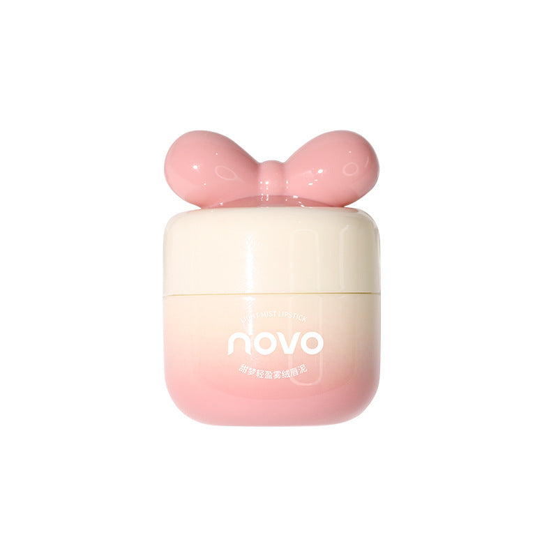 NOVO sweet dream show velvet lip mud soft matte mud mist tea art makeup lip glaze color student affordable genuine whitening 