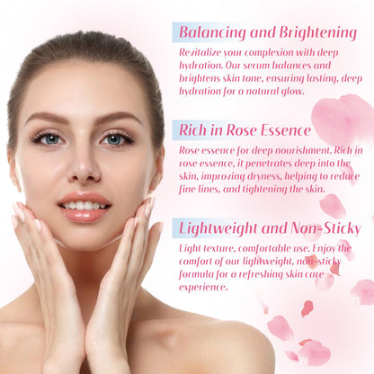 Hoygi Rose Moisturizing Essence Rose Aloe Vera Softens Skin Hydrating Moisturizing Nourishing Facial Essence 